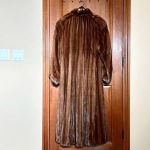 Women’s full length, Natural female Lunaraine Mink coat. Vintage